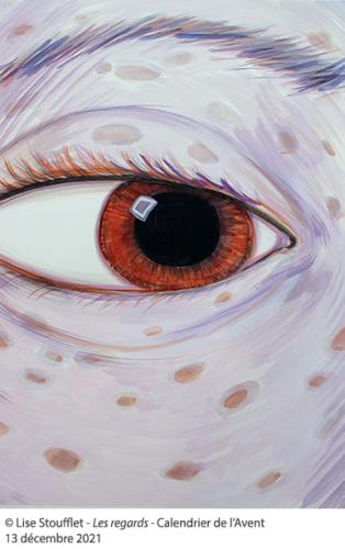 Oeil avec tâches de rousseur / 13 décembre